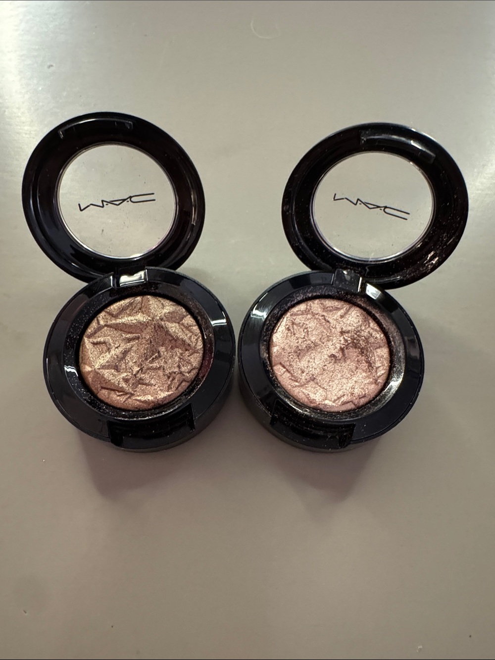 MAC Cosmetics Extra Dimension Eyeshadows in Starry Starry Night and Sweet Heat